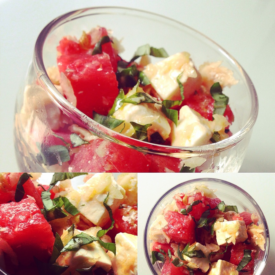 Salade de Feta, pastèque et fenouil
