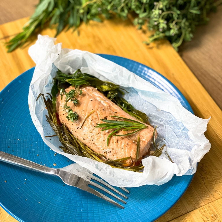 Papillote De Saumon Aux Herbes Papa En Cuisine